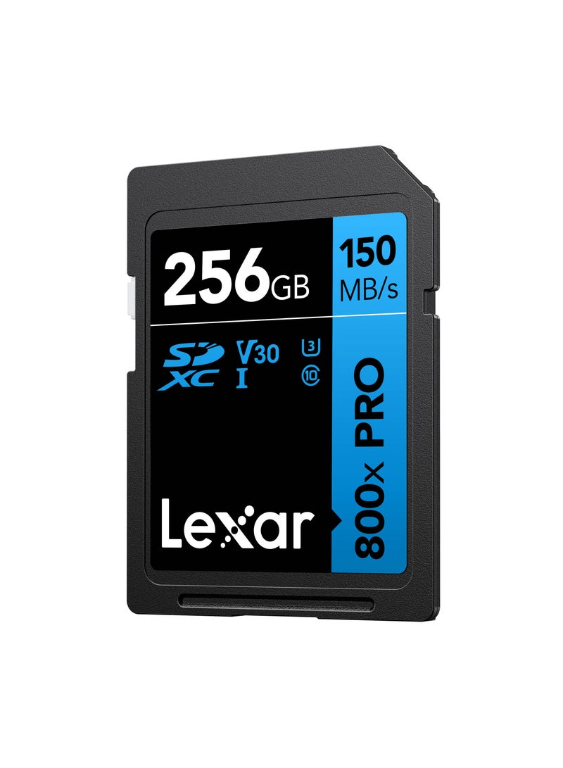 ليكسار - Lexar 256GB High-Performance 800x PRO UHS-I SDXC Card (BLUE Series) 256 GB - Image 1