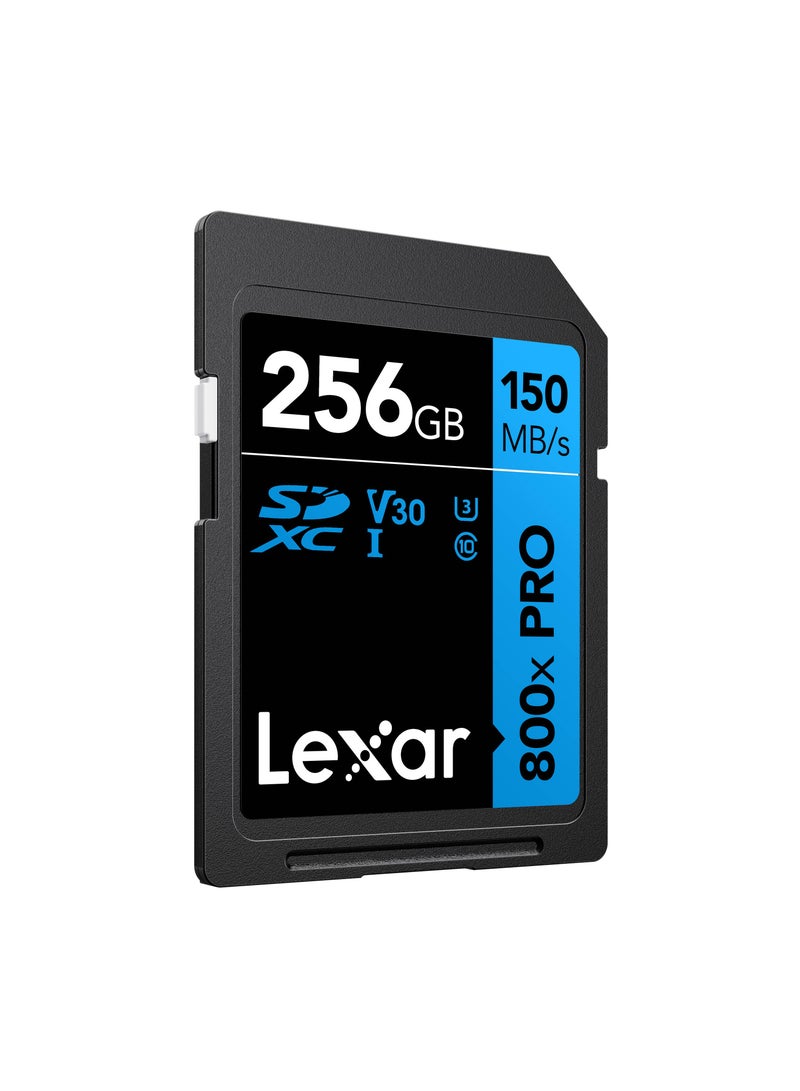 ليكسار - Lexar 256GB High-Performance 800x PRO UHS-I SDXC Card (BLUE Series) 256 GB - Image 1