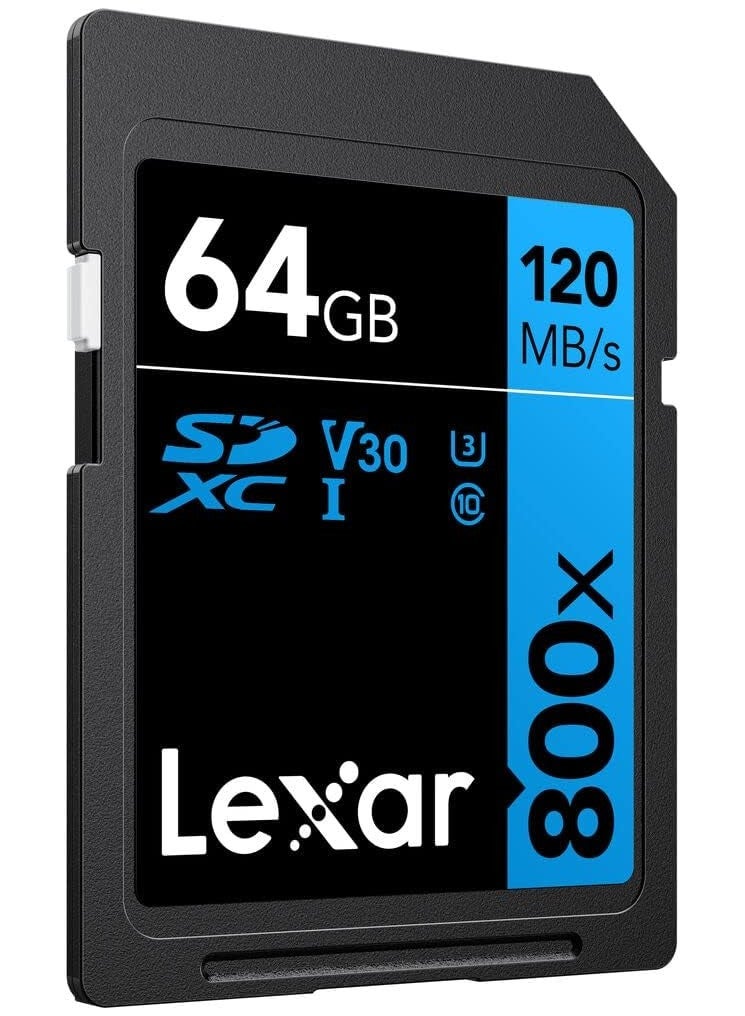 Lexar Lexar 64GB High-Performance 800x UHS-I SDHC Memory Card Blue Series - (3-Pack) 64 GB  - Image 3