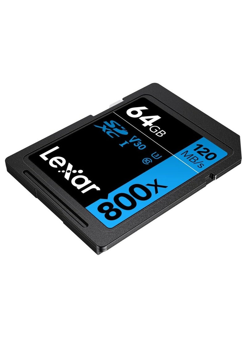 Lexar Lexar 64GB High-Performance 800x UHS-I SDHC Memory Card Blue Series - (3-Pack) 64 GB  - Image 4