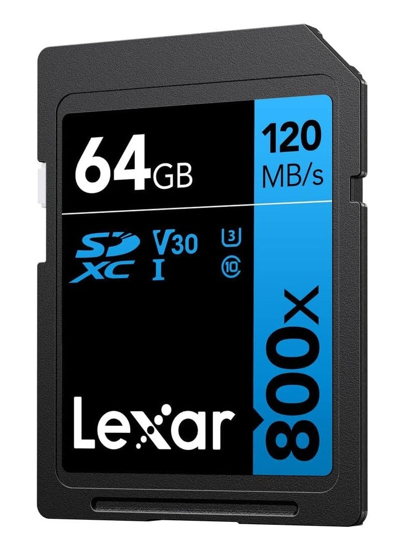 Lexar Lexar 64GB High-Performance 800x UHS-I SDHC Memory Card Blue Series - (3-Pack) 64 GB  - Image 5