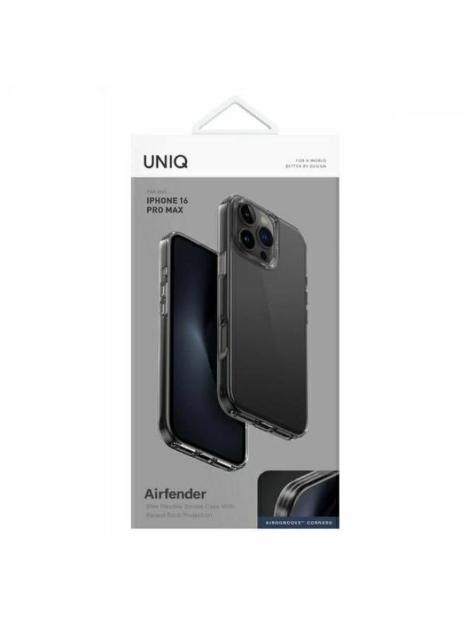 Uniq Air Fender Protective Clear Case for iPhone 16 Pro Max - Gray  - Image 4