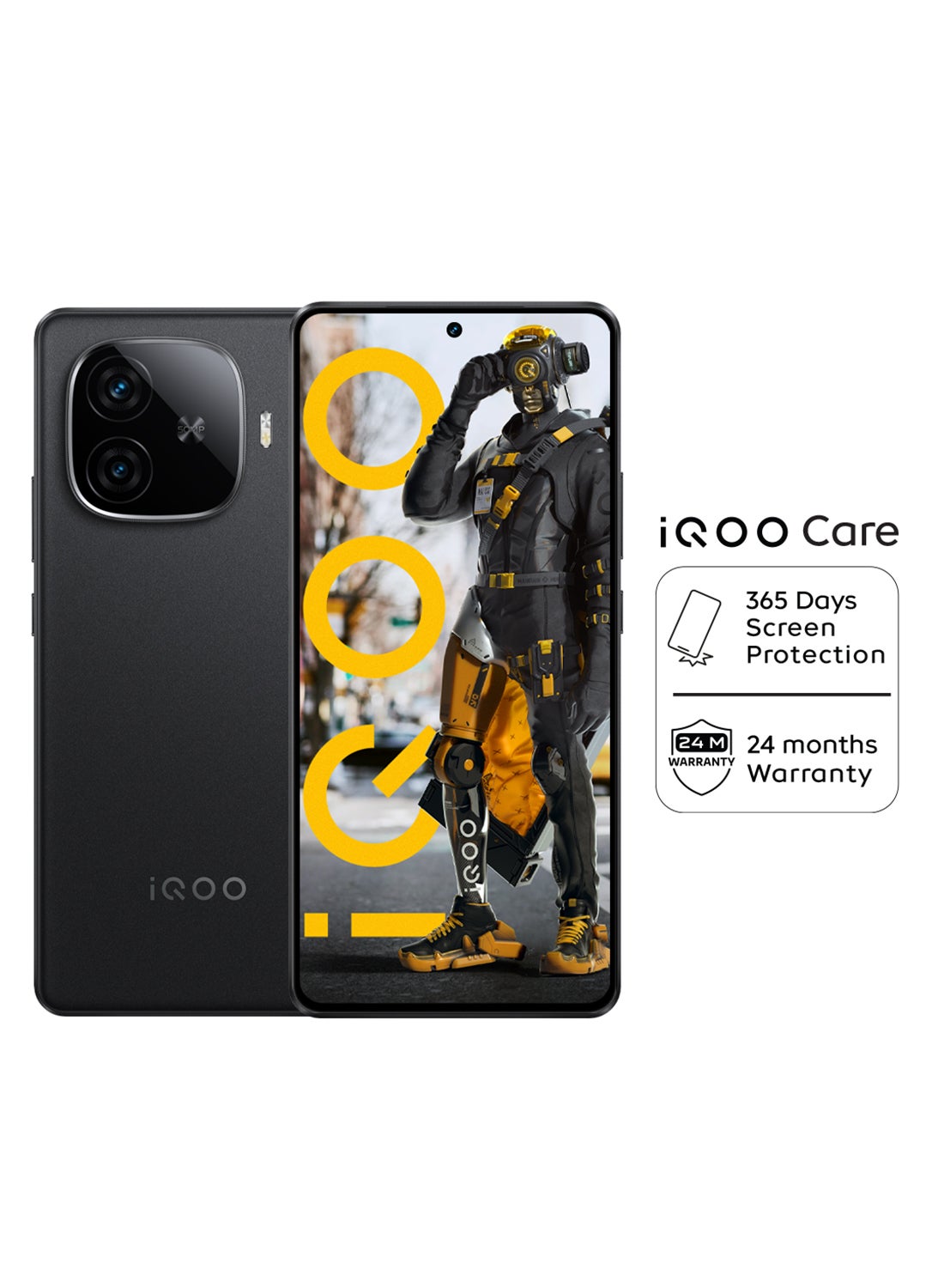 iQOO Z9 5G Dual SIM Phantom Black 12GB RAM 256GB 24M Warranty And 1 Year Screen Replacement - Middle East Version 