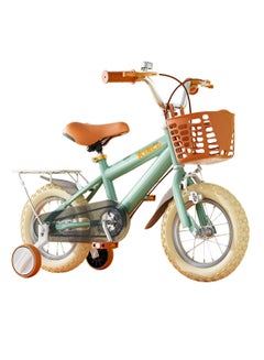 Kidle 12-16 Inch Kids Bike High Carbon Steel Kids' Bike Children's Bicycle Suitable For Height 80-125cm Girls And Boys With Training Wheels With Headlights Adjustable Seat Rear Rear Seat Rack Wear-Resistant Tires Sensitive Brakes Safe And Stable 16inchcm  - Image 1