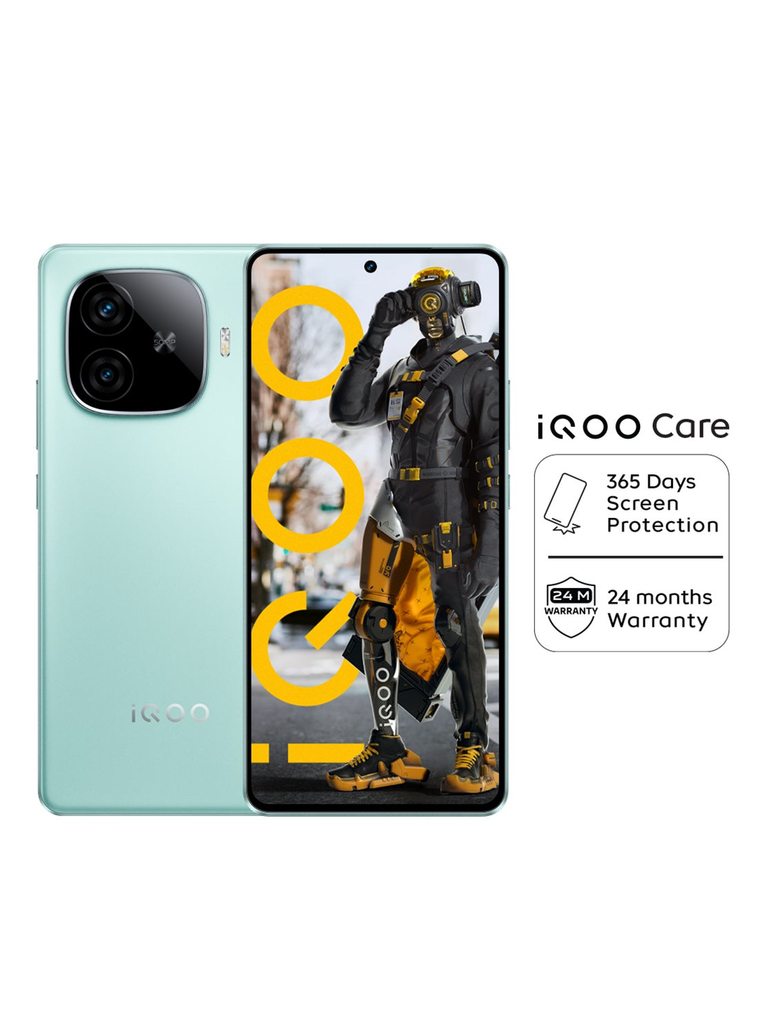 iQOO Z9 5G Dual SIM Breeze Green 12GB RAM 256GB 24M Warranty And 1 Year Screen Replacement - Middle East Version 