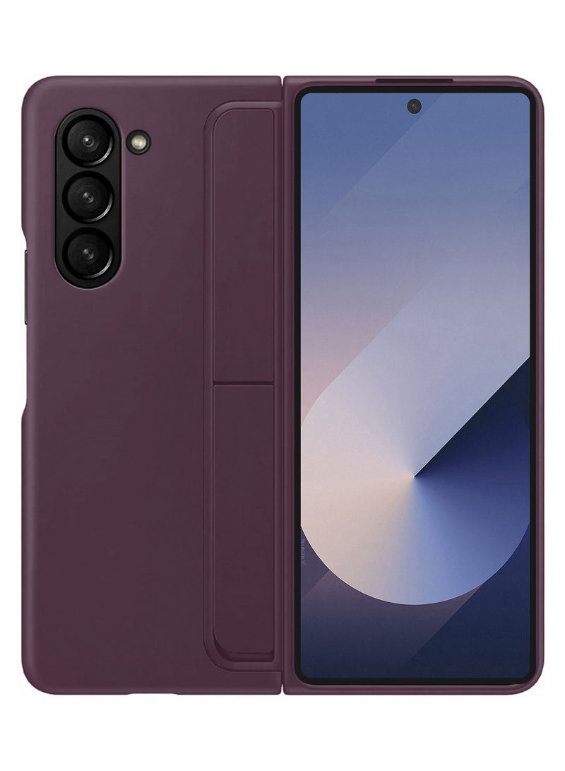 MARGOUN ( for Galaxy Z Fold 6 ) Case, with S Pen & S Pen Holder, Built-in Hinge Protection & Durable Kickstand Drop-Proof Military Grade Protection Phone Case Maroon - Image 1