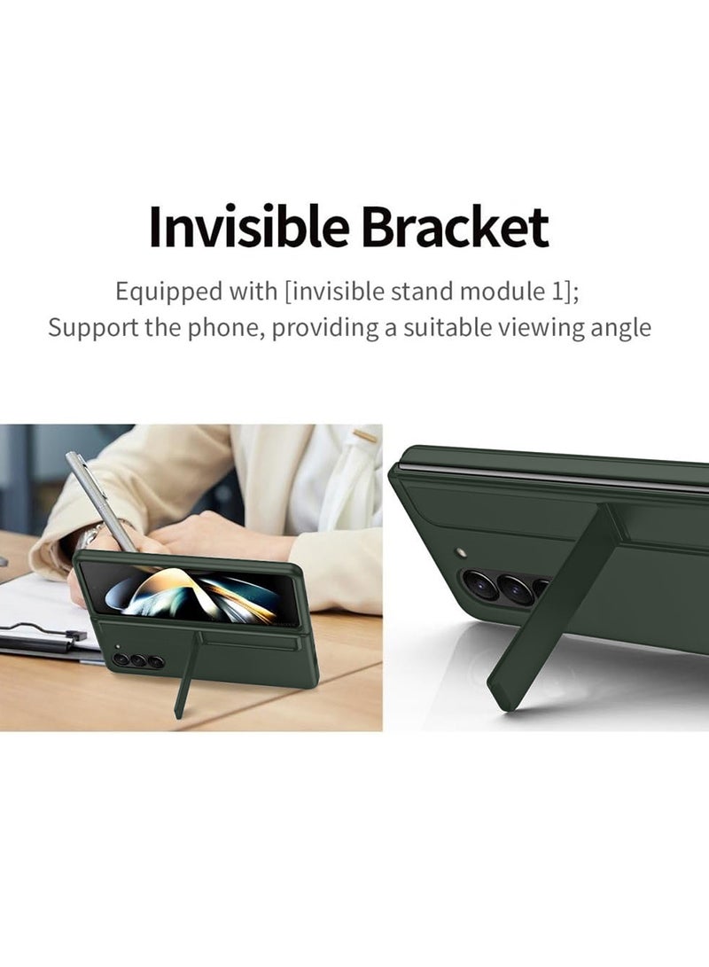 مارجون ( لجهاز Galaxy Z Fold 6 ) غلاف، مع قلم S وحامل قلم S، حماية مفصل مدمجة ودعامة متينة مقاومة للسقوط، غلاف هاتف بحماية عسكرية من الدرجة - Image 4