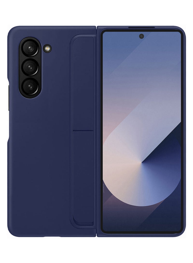 MARGOUN ( for Galaxy Z Fold 6 ) Case, with S Pen & S Pen Holder, Built-in Hinge Protection & Durable Kickstand Drop-Proof Military Grade Protection Phone Case Dark Blue  - Image 1