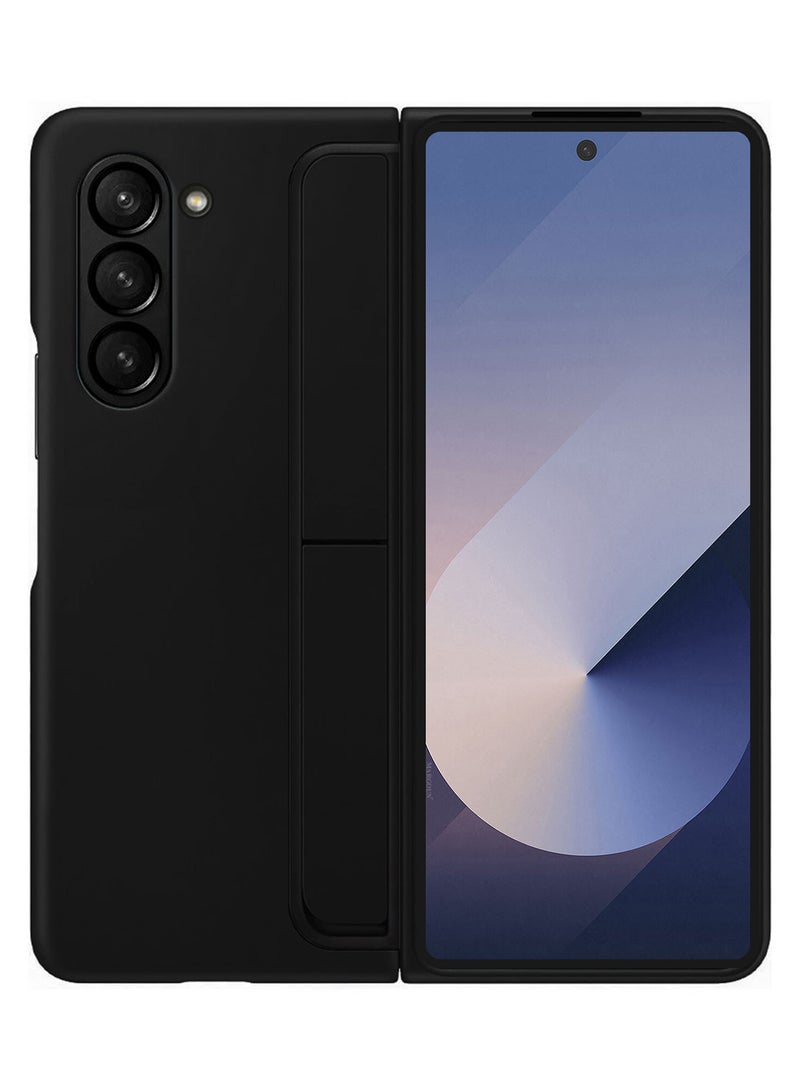 مارجون ( for Galaxy Z Fold 6 ) Case, with S Pen & S Pen Holder, Built-in Hinge Protection & Durable Kickstand Drop-Proof Military Grade Protection Phone Case Black - Image 1
