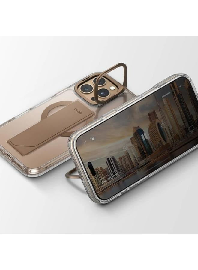 Uniq - Heldro Max FlexGrip Case for iPhone 16 Pro with Magnetic Charging - Lucent ( Clear ) - Image 1