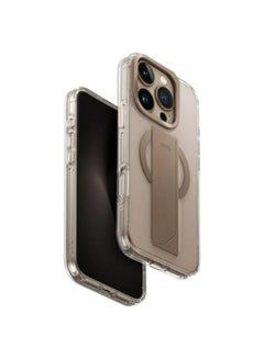 Uniq Heldro Max FlexGrip Case for iPhone 16 Pro with Magnetic Charging - Taupe Gold  - Image 1