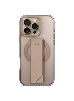 Uniq Heldro Max FlexGrip Case for iPhone 16 Pro with Magnetic Charging - Taupe Gold  - Image 2