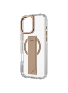 Uniq Heldro Max FlexGrip Case for iPhone 16 Pro with Magnetic Charging - Taupe Gold  - Image 3
