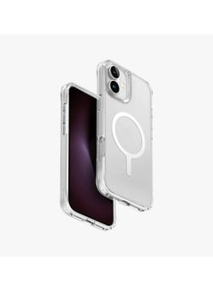 Uniq LifePro Xtreme Anti-Fingerprint Frosted Case for iPhone 16 Plus with Co-molded Durability - Dove ( Frost Clear )  - Image 1