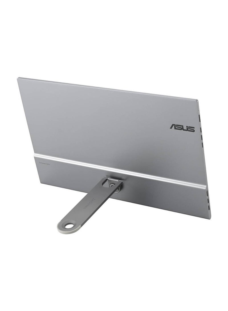 ASUS - MQ16AHE ZenScreen OLED Portable Monitor, 16" FHD OLED Display, 60Hz Refresh Rate, 1ms (GTG) Response Time, Flicker-Free, GamePlus, 360° Kickstand, 1073.7M Display Colors, MQ16AHE Silver - Image 1