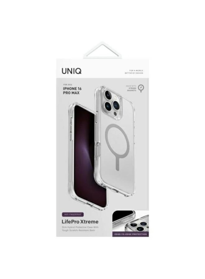 يونيك q LifePro Xtreme Anti-Fingerprint Frosted Case for iPhone 16 Pro Max with Co-molded Durability - Dove ( Frost Clear ) - Image 4