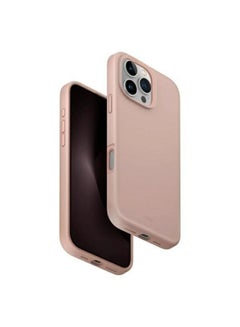 Uniq Lino Hue Hybrid Silicone Case for iPhone 16 Pro Max with Magnetic Charging - Blush ( Pink )  - Image 1