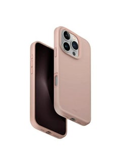 Uniq Lino Hue Hybrid Silicone Case for iPhone 16 Pro with Magnetic Charging - Blush ( Pink )  - Image 1