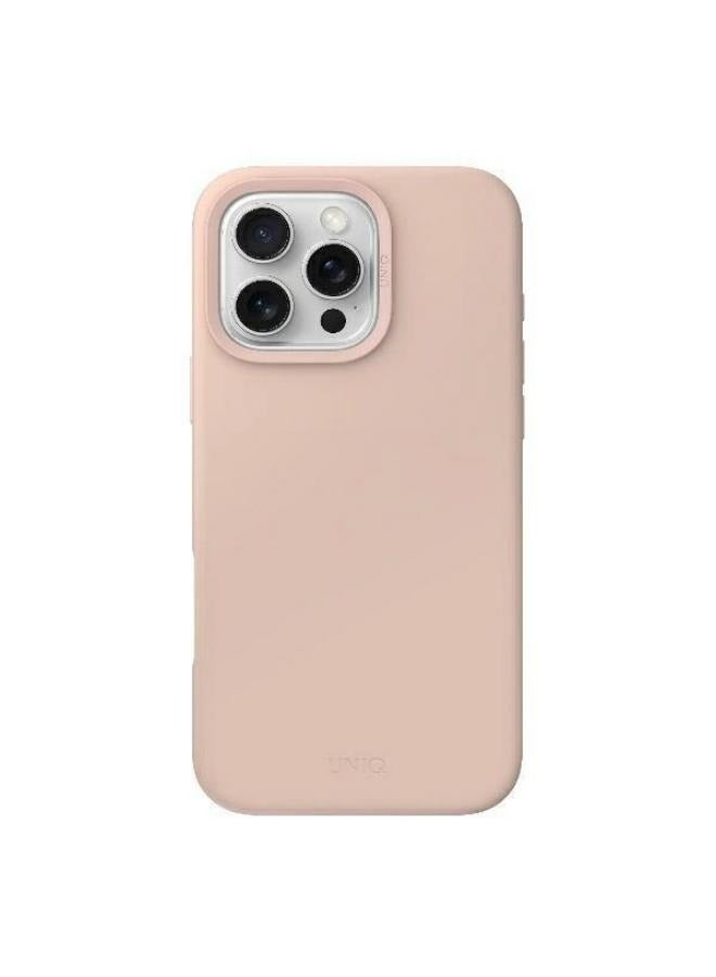 Uniq - Lino Hue Hybrid Silicone Case for iPhone 16 Pro with Magnetic Charging - Blush ( Pink ) - Image 1
