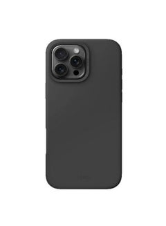 Uniq Lino Hue Hybrid Silicone Case for iPhone 16 Pro with Magnetic Charging - Charcoal ( Grey )  - Image 2