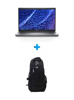 ديل Latitude 5530 Notebook Laptop With 15.6 Inch FHD /Core I5-1235U/ 8 GB Ram /512 GB SSD /Intel Iris Xe /Windows 11 Pro/ English/Arabic Grey With HP Laptop Bags 1418 Backpack Black English/Arabic Grey  - Image 1