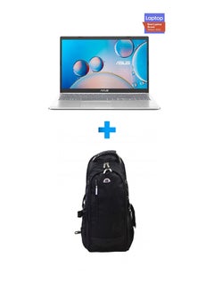 ASUS Notebook 15 Laptop With 15.6 Inch FHD /Core I7-1165G7/ 8 GB Ram/ 512 GB SSD /2 GB Geforce Mx330 /Windows 10 Home/ English/Arabic Silver With HP Laptop Bags 1418 Backpack Black English/Arabic Silver  - Image 1