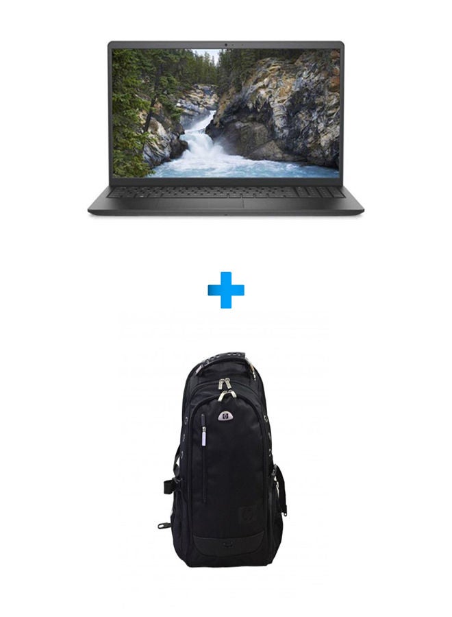DELL Vostro 3520-6 Laptop With 15.6 Inch FHD /Core I5-1235U /8 GB Ram /512 GB SSD /2 GB Geforce Mx550 /Windows 11 English Black With HP Laptop Bags 1418 Backpack Black English Black  - Image 1