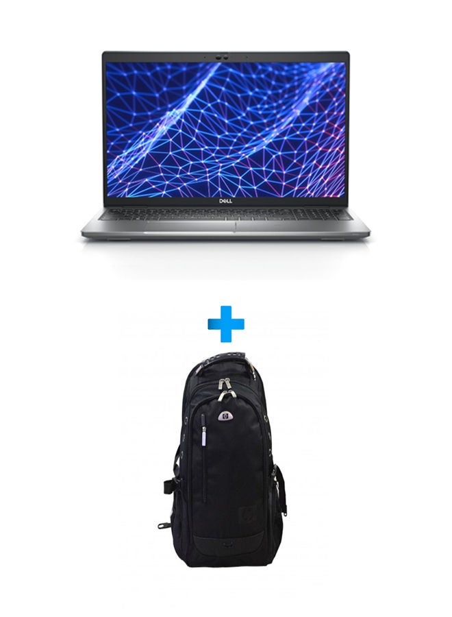 Latitude 5530 Laptop With 15.6 Inch FHD /Core I5-1235U /16 GB Ram/ 512GB SSD /Intel Iris Xe /Windows 11 Pro /English/Arabic Black With HP Laptop Bags 1418 Backpack Black English/Arabic Black