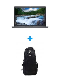 ديل Latitude 5430 Laptop With 14 Inch FHD /Core I5-1235U/ 8 GB Ram/ 256 GB SSD /Intel Iris Xe/ Windows 10 Pro/ English Grey With HP Laptop Bags 1418 Backpack Black English Grey  - Image 1