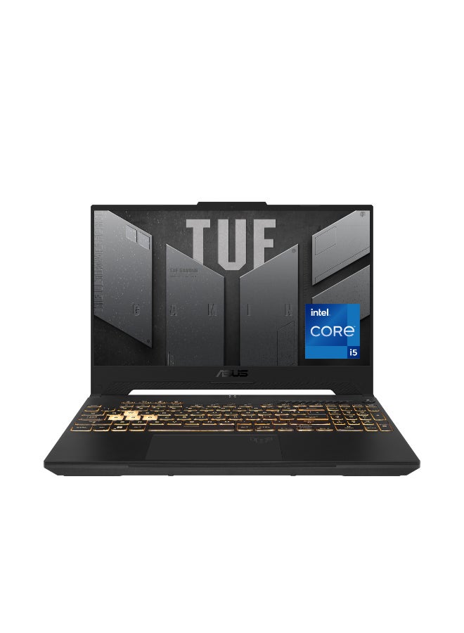 ASUS TUF Gaming F15 Laptop With 15.6-Inch Display, Intel Core i7-12700H Processor/16GB RAM/512GB SSD/4GB NVIDIA GeForce RTX 3050 Graphics/DOS(Without Windows) English/Arabic Mecha Grey - Image 1