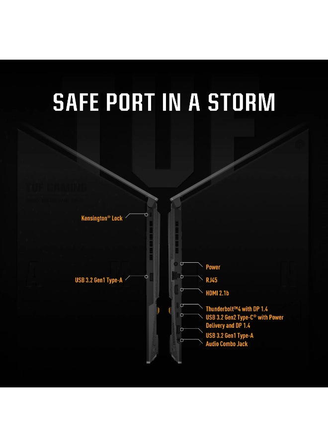 ASUS TUF Gaming F15 Laptop With 15.6-Inch Display, Intel Core i7-12700H Processor/16GB RAM/512GB SSD/4GB NVIDIA GeForce RTX 3050 Graphics/DOS(Without Windows) English/Arabic Mecha Grey - Image 5