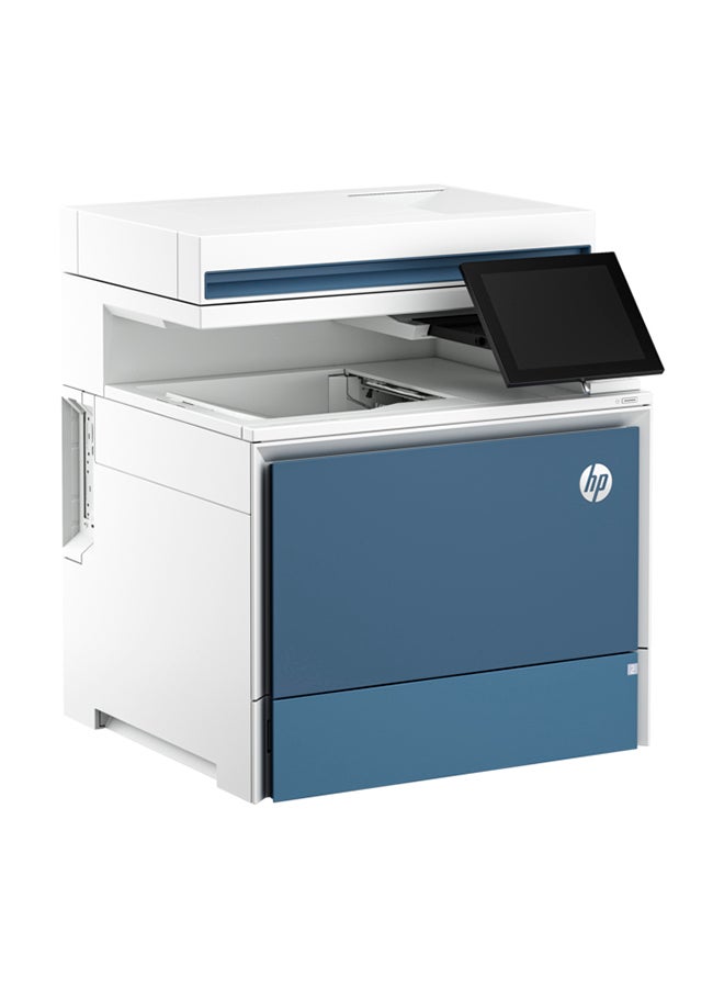 HP - Color LaserJet Enterprise MFP 5800dn Printer (6QN29A) White/Blue - Image 1