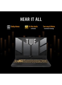 ASUS TUF Gaming F15 (Upgraded Version) Laptop With 15.6-Inch Display, Intel core i7-13620H Processor/32GB RAM/1TB SSD/8GB NVIDIA GeForce RTX 4070 Graphics/Windows 11 Home English/Arabic Silver  - Image 3
