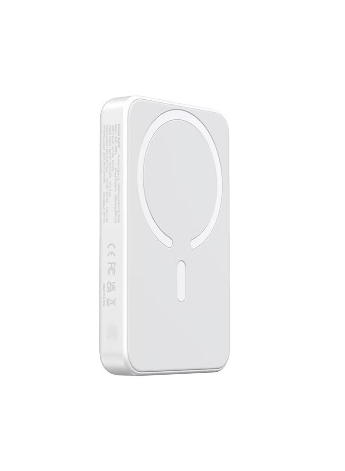 JOYROOM JR-W020 20W Mini Magnetic Wireless Power Bank - White - Image 2