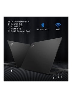Lenovo Thinkpad E15 Laptop With 15.6 Inch FHD /Core I5-1135G7 /8 GB Ram /256 GB SSD /2 GB Geforce Mx350 /Free Dos /English Black With Casual Leather Laptop Backpack Black English Black  - Image 4