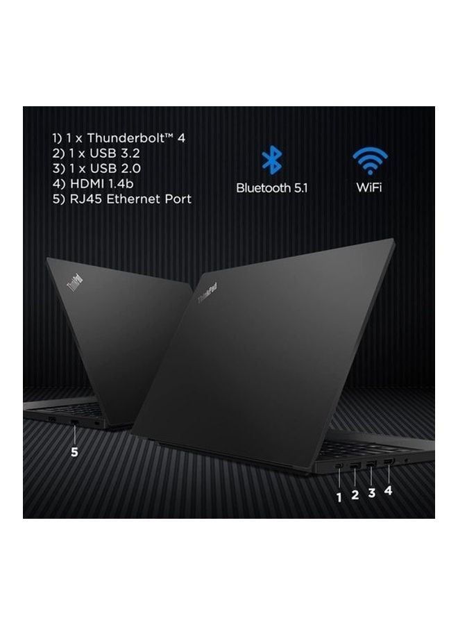 Lenovo Thinkpad E15 Laptop With 15.6 Inch FHD /Core I5-1135G7 /8 GB Ram /256 GB SSD /2 GB Geforce Mx350 /Free Dos /English Black With HP Laptop Bags 1418 Backpack Black English Black  - Image 4