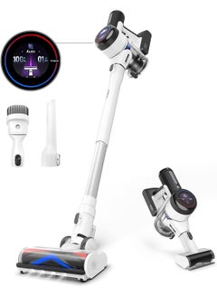 Tineco Pure One S15 Pro Cordless Stick Vacuum Cleaner with Multiple Attachments and 500w Powerful suction, iLoop Sensor technology with iLoop screen, Ultra-Quiet and Self-Cleaning Technology 500 W Pure One S15 Pro White  - Image 1
