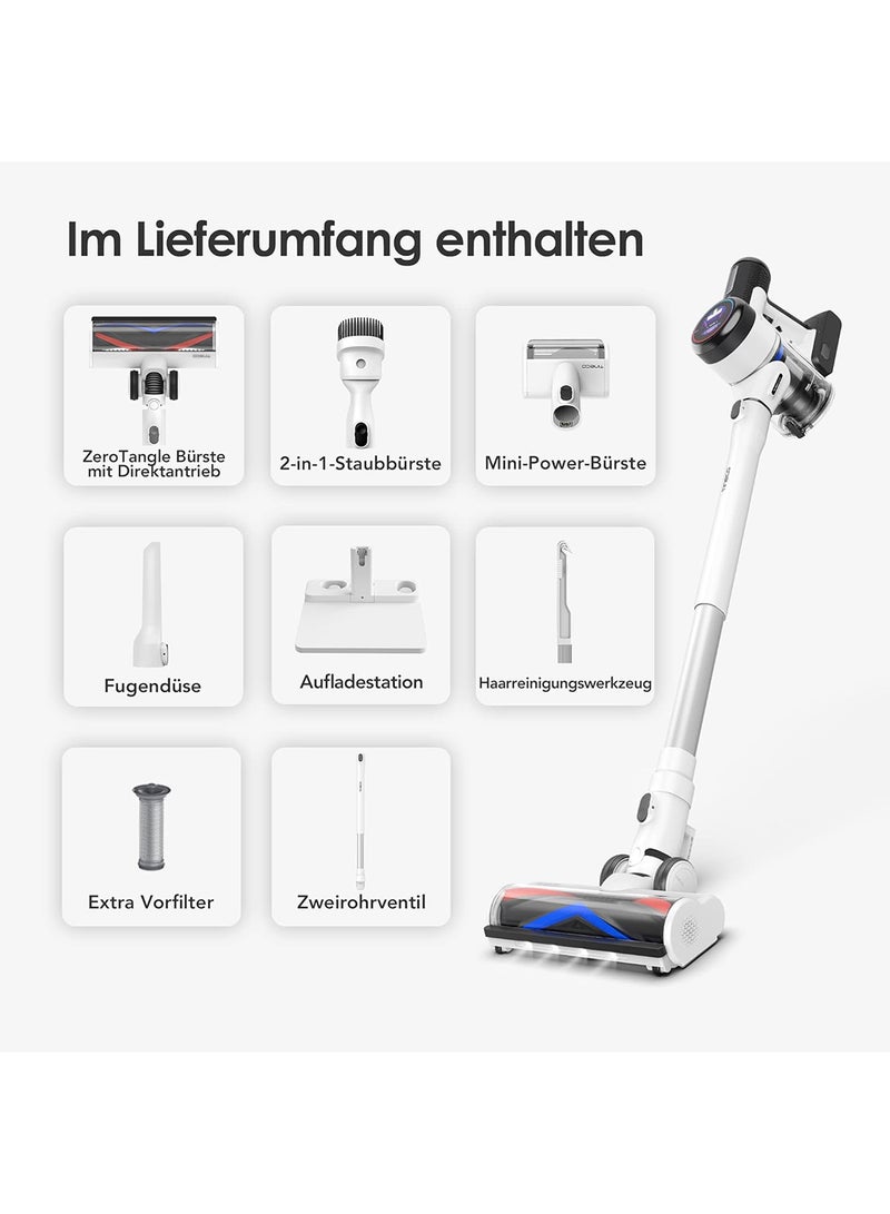 Tineco - Pure One S15 Pro Cordless Stick Vacuum Cleaner with Multiple Attachments and 500w Powerful suction, iLoop Sensor technology with iLoop screen, Ultra-Quiet and Self-Cleaning Technology 500 W Pure One S15 Pro White - Image 1