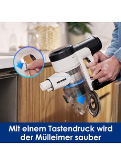 Tineco Pure One S15 Pro Cordless Stick Vacuum Cleaner with Multiple Attachments and 500w Powerful suction, iLoop Sensor technology with iLoop screen, Ultra-Quiet and Self-Cleaning Technology 500 W Pure One S15 Pro White  - Image 4