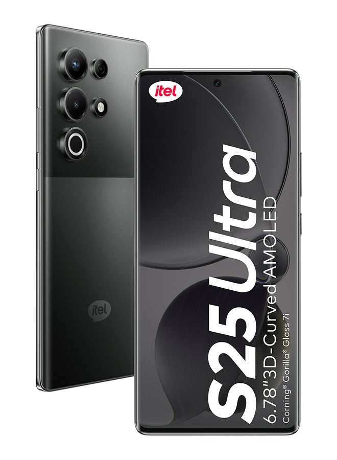 ITEL S25 Ultra Dual SIM  Bromo Black 8+8GB RAM 256GB 4G - Middle East Version  - Image 1