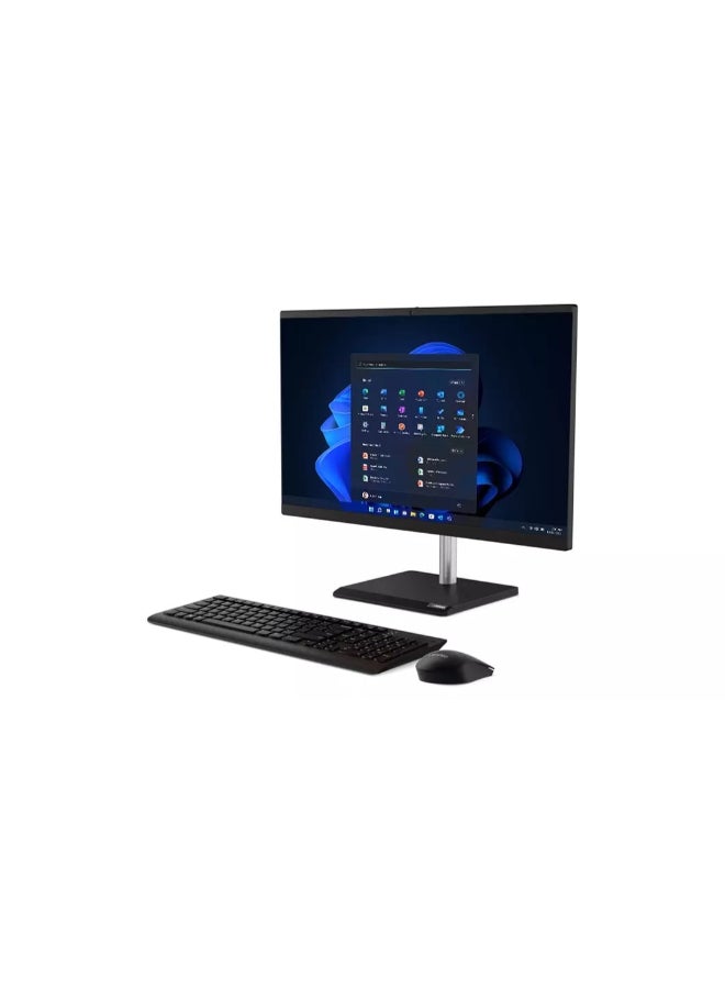 لينوفو - AIO With 23.8-Inch Display, intel Core i5-10400T Processor/16GB RAM/512GB SSD/Intel Iris Graphics/Windows 11 English Black - Image 1