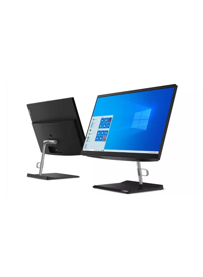 لينوفو - AIO With 23.8-Inch Display, intel Core i5-10400T Processor/16GB RAM/512GB SSD/Intel Iris Graphics/Windows 11 English Black - Image 1