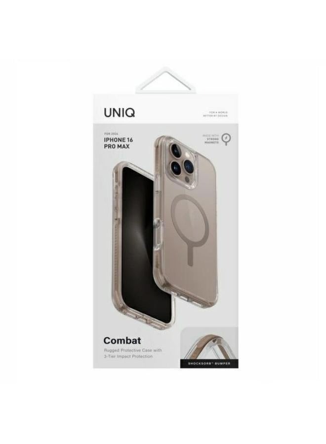 Combat Triple-Layered Protective Case for iPhone 16 Pro Max - Taupe Gold - pnsku/N70124778V/45/_/1729849620/575edbfd-7cfb-43c4-9379-8d9ec5247775