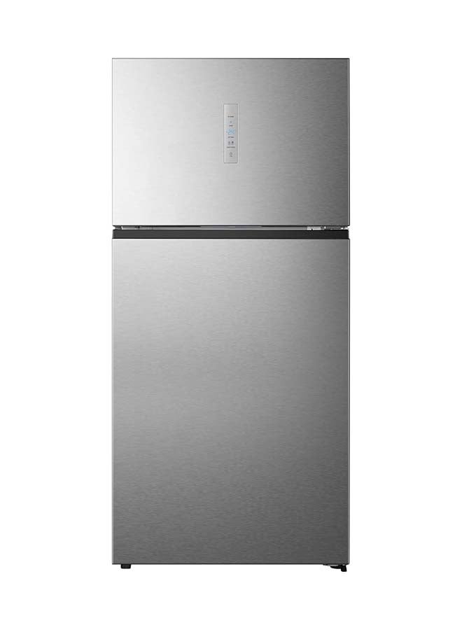هايسنس 564 Ltr Refrigerator & Freezer Total No Frost Less Noise Reversible Door Inverter Compressor, Touch Control,  Premium Silver, Adjustable Shelves, Led Light RT73W2NLI Grey  - Image 1