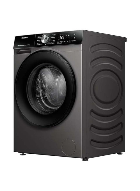 Front loading washing machine, 10.5 KG,Inverter, A Class, with WIFI, Auto Dosing & Auto Quick wash, 16 programs, Smart Assist, Energy Saving monitoring, Abaya Care, Premium Grey, WF3S1143BT6 Grey