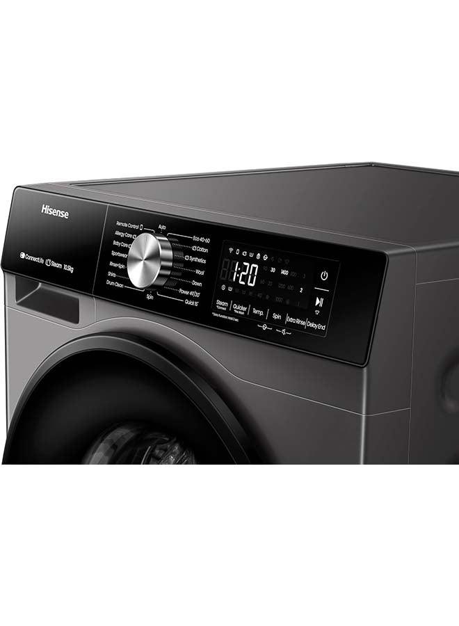 Front loading washing machine, 10.5 KG,Inverter, A Class, with WIFI, Auto Dosing & Auto Quick wash, 16 programs, Smart Assist, Energy Saving monitoring, Abaya Care, Premium Grey, WF3S1143BT6 Grey - pnsku/N70124788V/45/_/1730197279/9c4965f9-071d-4bdf-a304-90609eb3d59d