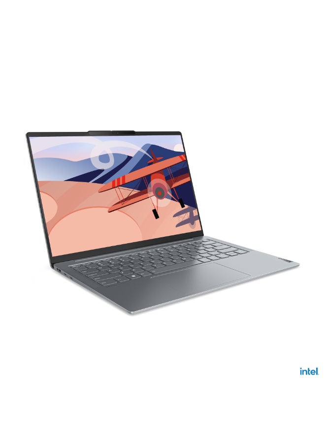 Lenovo Yoga Slim 6 Laptop With 14-Inch Display, Core i7-13700H Processor/16GB RAM/1TB SSD/Intel Iris XE Graphics/Windows 11 Home English/Arabic Storm Grey  - Image 2