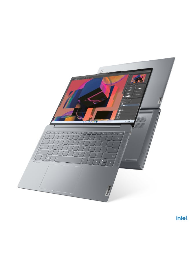 Lenovo Yoga Slim 6 Laptop With 14-Inch Display, Core i7-13700H Processor/16GB RAM/1TB SSD/Intel Iris XE Graphics/Windows 11 Home English/Arabic Storm Grey  - Image 5
