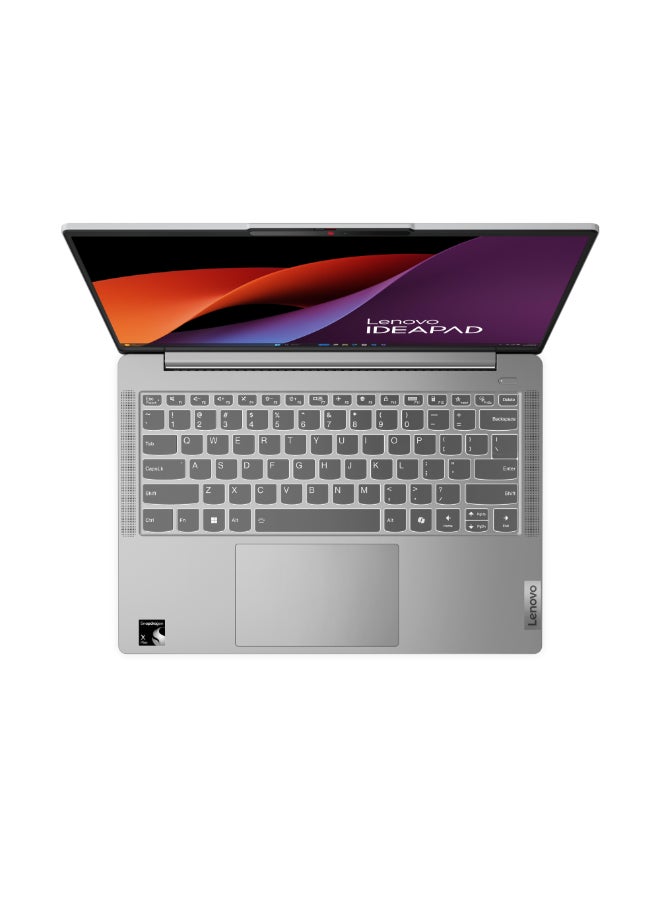 Lenovo Ideapad Slim 5 Laptop With 14-Inch Display, Snapdragon X Plus Processor/16GB RAM/512GB SSD/Qualcomm Adreno GPU/Windows 11 Home English/Arabic Cloud Grey  - Image 2