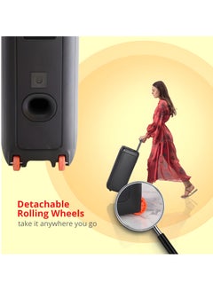 AFRA Trolley Speaker, 60 Watts, 6.5kg, 4000Ma Battery, Dual Speakers, True Wireless Stereo,  2 Years Warranty AF-60TSBK Black  - Image 4